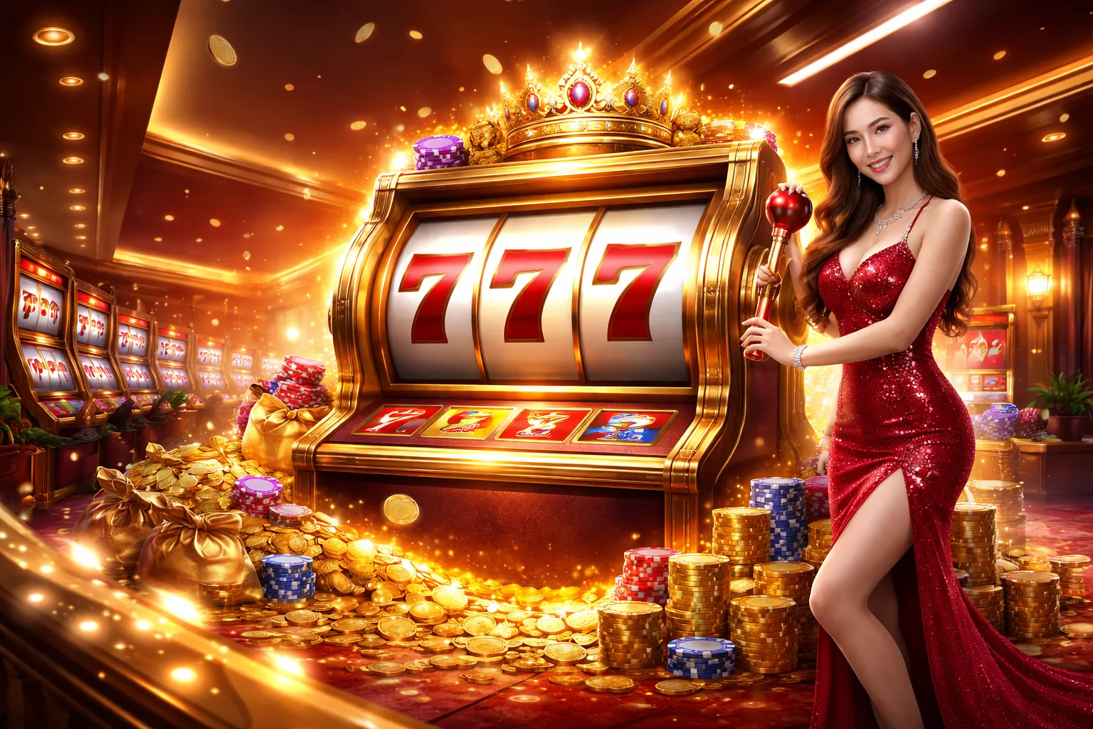 Trò chơi khe cắm 77 ball website chính thức với biểu tượng may mắn và giải độc đắc